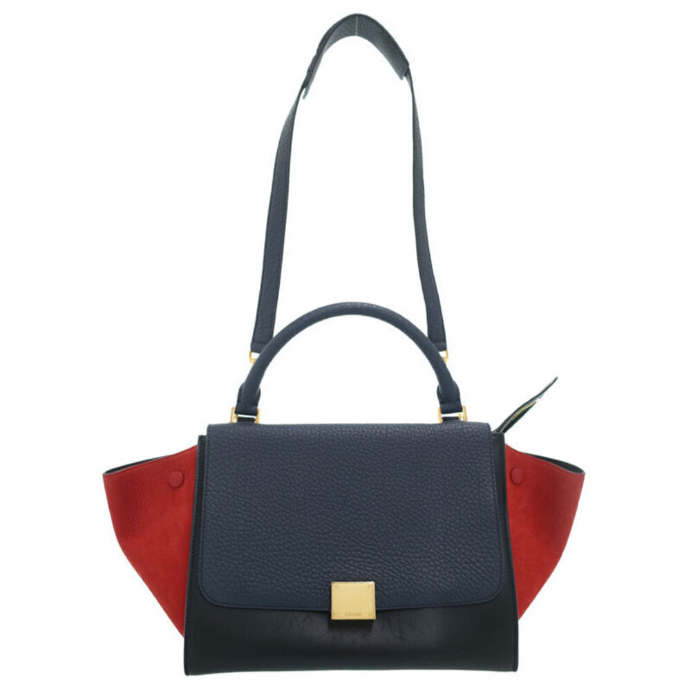Celine Trapeze Leather 2WAY Handbag Shoulder Bag